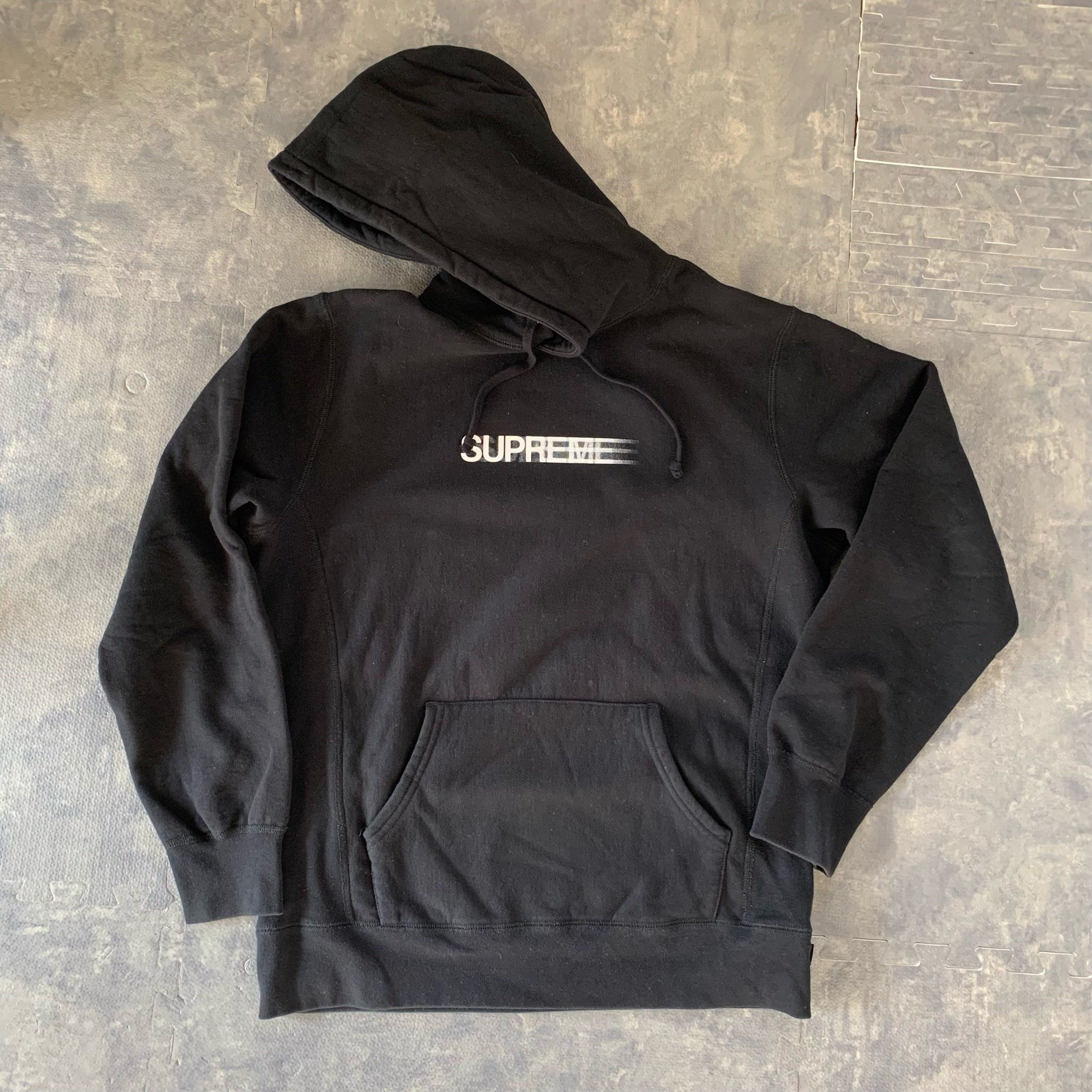 Supreme Motion Logo Hooded Sweatshirt "Black" (20SS)