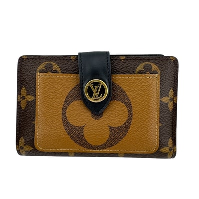 ルイヴィトン LOUIS VUITTON 二つ折り財布 ジャイアントモノグラムリバース ポルトフォイユジュリエット コンパクトウォレット M69432 ブラウン