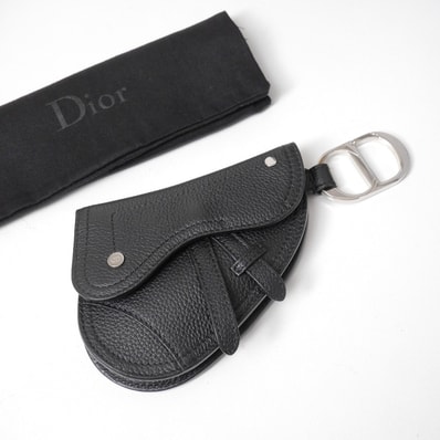 ■美品■Dior ディオール サドルポーチ ポーチ CD コインケース バッグチャーム ブランド古着【中古】20260617/RA9881