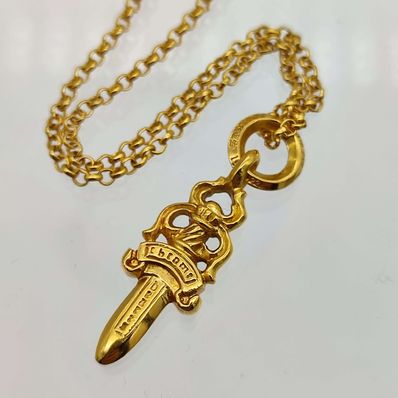 Chrome Hearts 22K # 5 Dagger Charm "Gold"