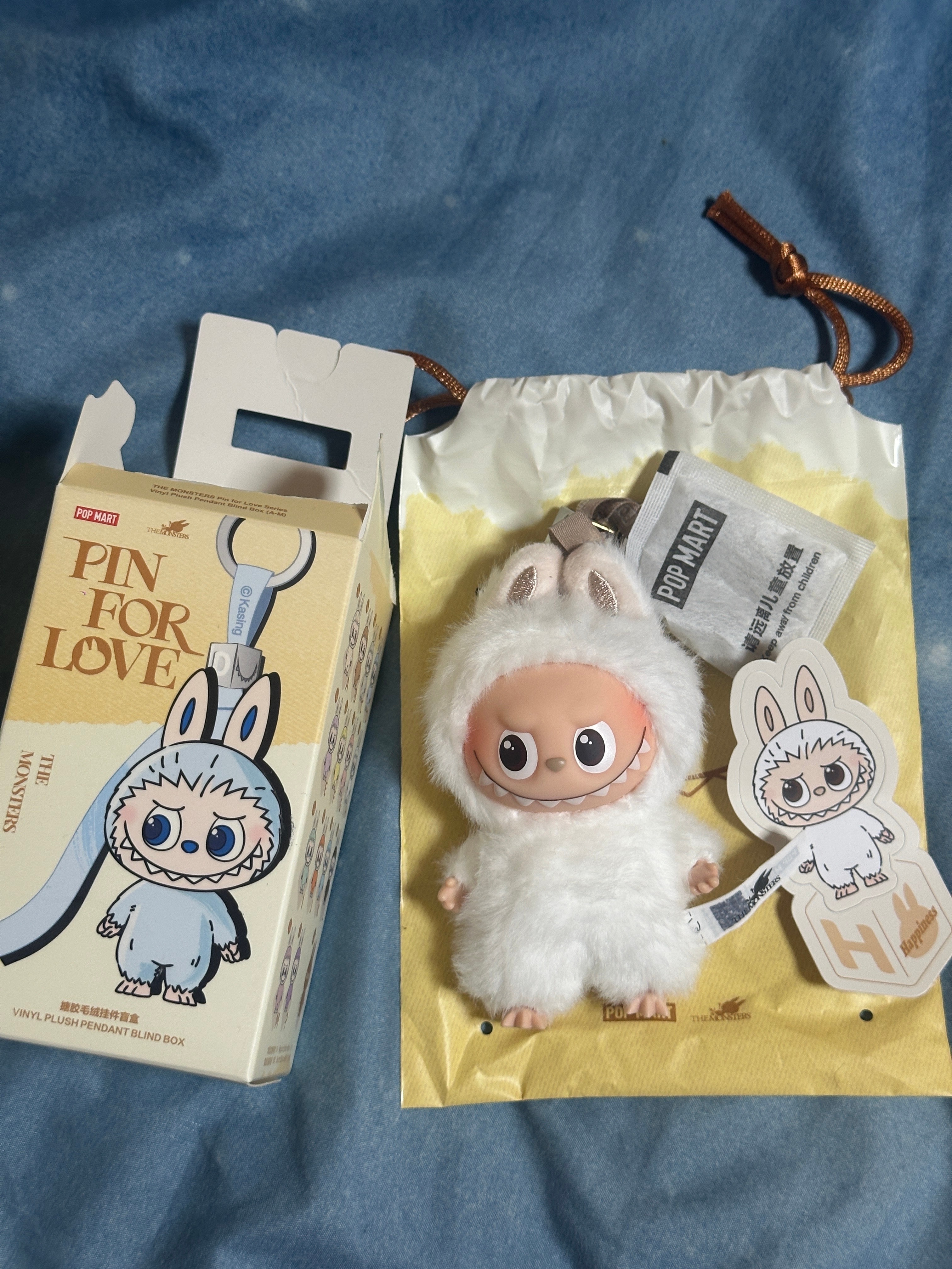 POP MART THE MONSTERS (LABUBU) Pin for Love Series-Vinyl Plush Pendant (A-M) H