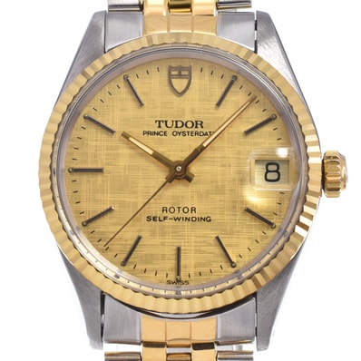 チューダー TUDOR 75403 プリンスオイスターデイト ゴールド 自動巻き ボーイズ 美品 腕時計 N#148702