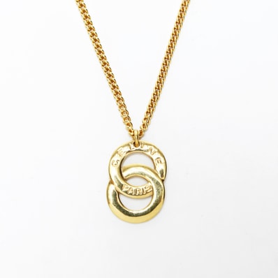 セリーヌ CELINE ロゴ ネックレス【中古】