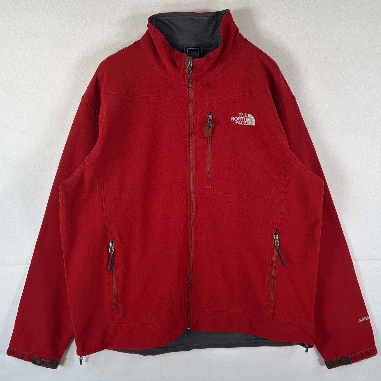 古着 ザ・ノースフェイス THE NORTH FACE ナイロンジャケット シェルジャケット 大きいサイズ アウトドア XL レッド メンズ