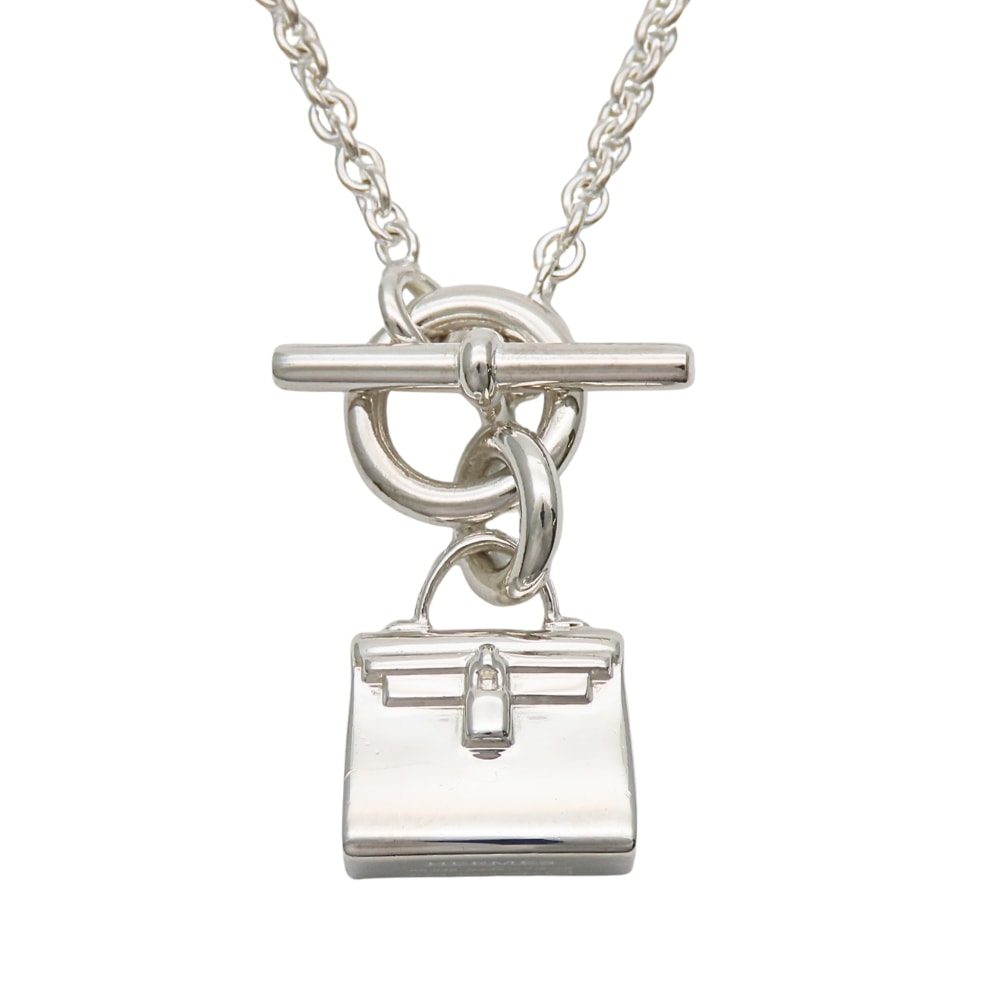 【中古】 エルメス ネックレス アミュレット ケリー シルバー925 約13.6g シルバー オシャレ アクセサリー レディース 女性 HERMES