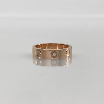 CARTIER(カルティエ) ミニラブ クラシック ダイヤモンド Au750 #11号 CRB4087500 リング・指輪 4.17g ゴールド