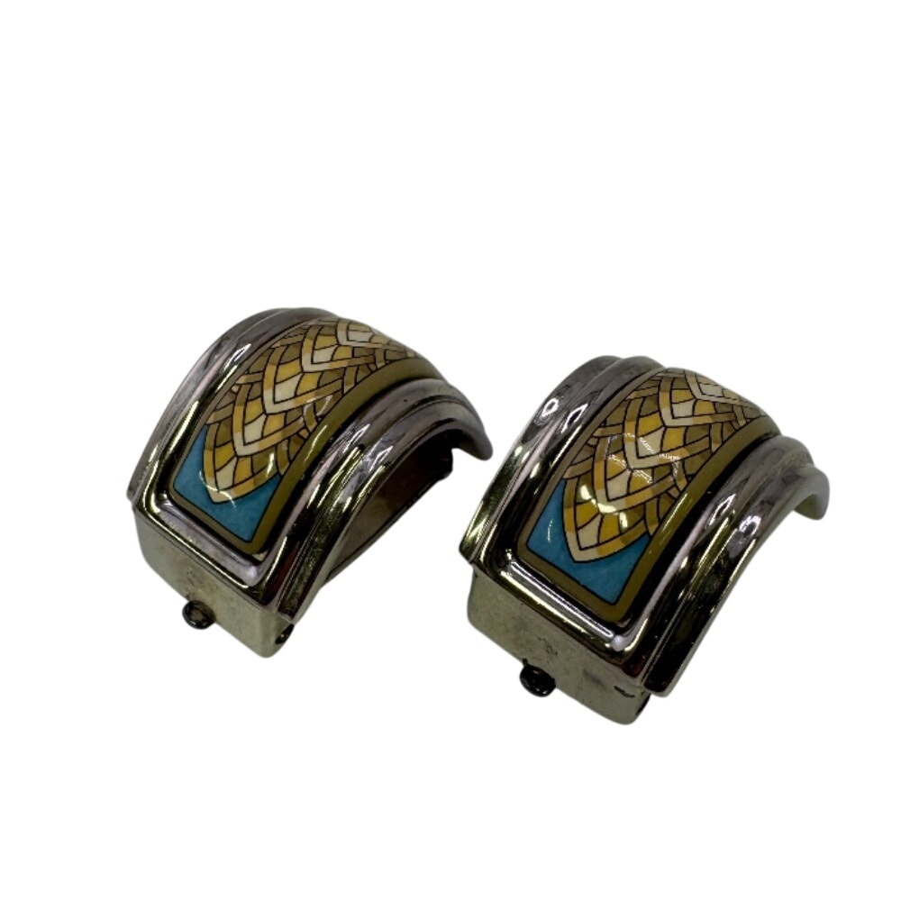 エルメス HERMES イヤリング エマイユ シルバー