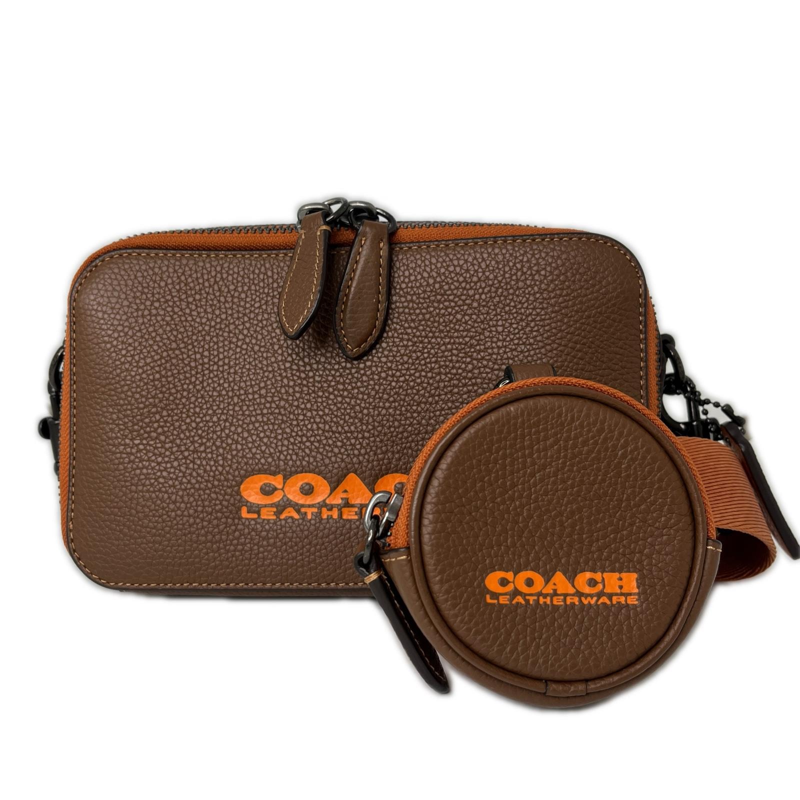 COACH コーチ チャータースリム クロスボディ ショルダーバッグ C6290 ブラウン 布袋付
