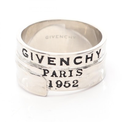 ジバンシィ GIVENCHY テープ リング・指輪 ジュエリー メタル メンズ シルバー系 【中古】