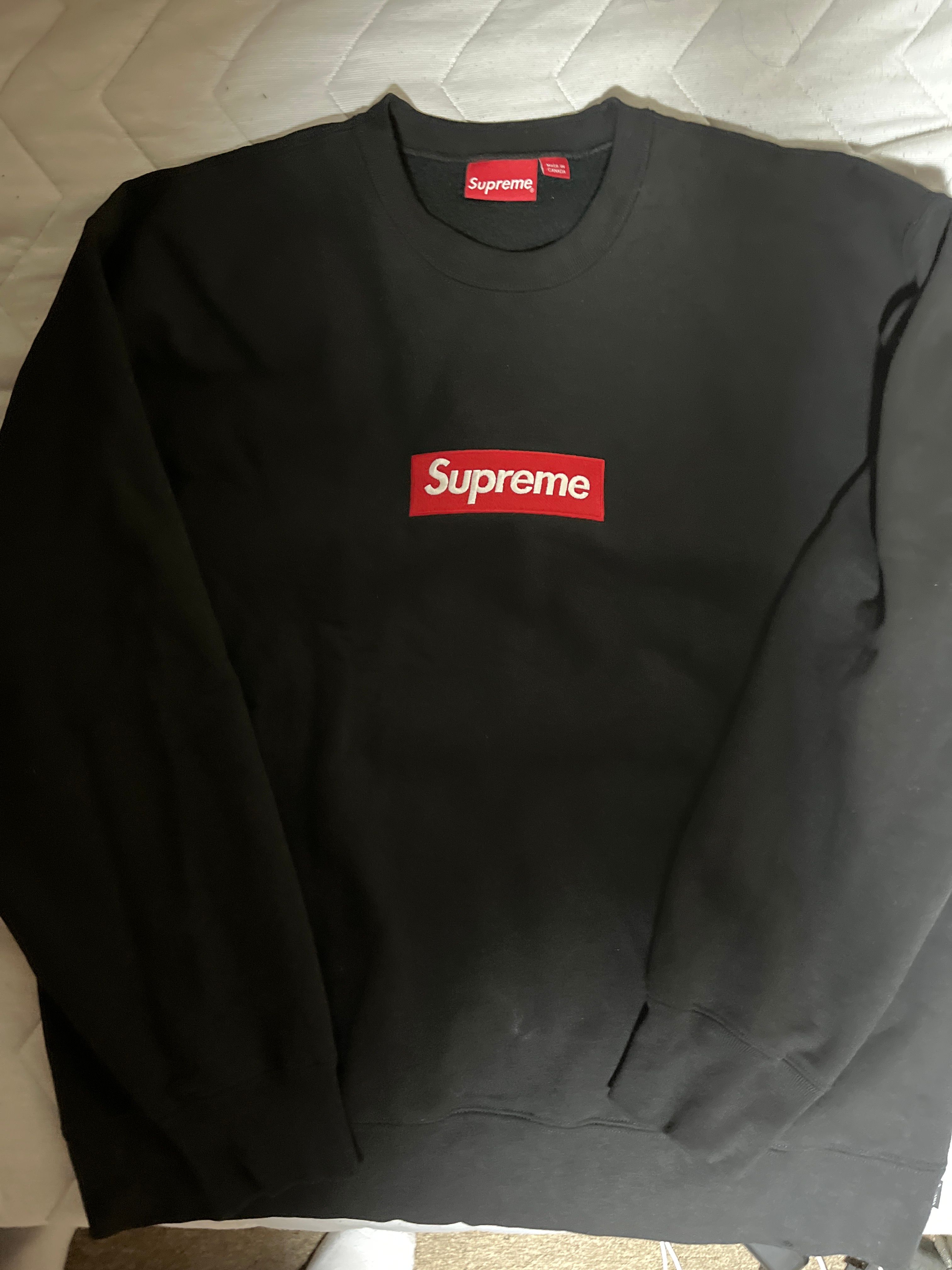 Supreme Box Logo Crewneck "Black" (22FW)