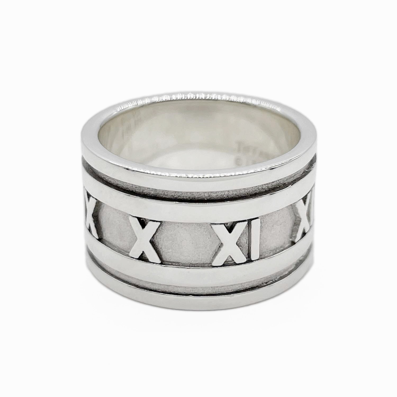 TIFFANY&Co. ティファニー アトラス ワイド リング・指輪
 SV925 11号 11号 シルバー 新品仕上済 レディース
 【中古】