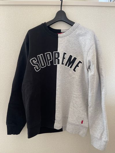 Supreme Split Crewneck Sweatshirt "Black"