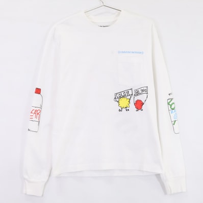 Chrome Hearts Matty Boy Retro Cycle L/S T-Shirt "White"