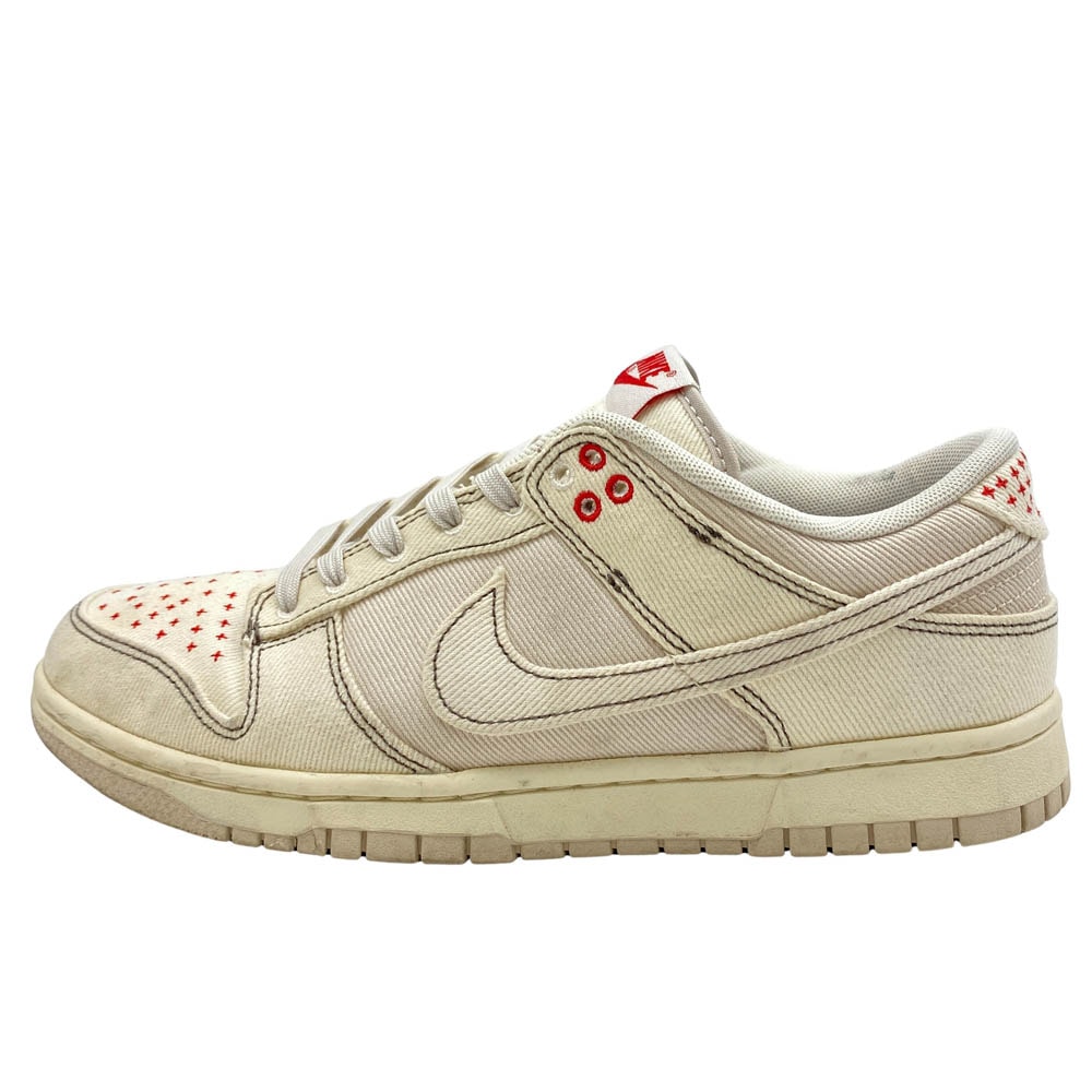 NIKE ナイキ スニーカー DV0834-100 Dunk Low SE Denim Orewood ダンク ロー デニム スニーカー ベージュ系 26.5cm【中古】