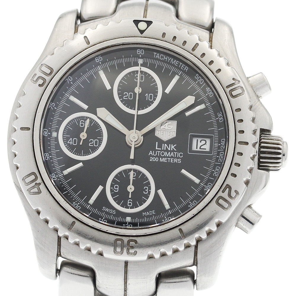 タグホイヤー リンク クロノグラフ デイト CT2111 メンズ 【中古】