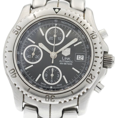 タグホイヤー リンク クロノグラフ デイト CT2111 メンズ 【中古】