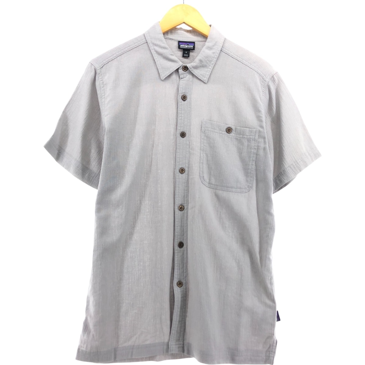 古着 パタゴニア Patagonia ORGANIC COTTON オーガニックコットン 52921SP17 半袖 コットンシャツ ボックスシャツ メンズS相当/eaa557893