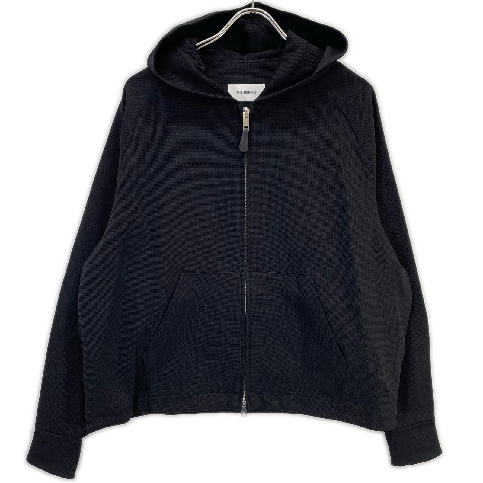ザ・リラクス 24SS ブラック ジップアップフーデッドジャケット 36
