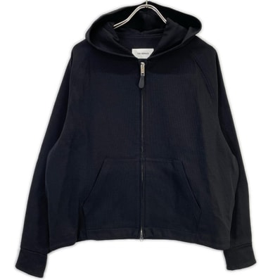 ザ・リラクス 24SS ブラック ジップアップフーデッドジャケット 36