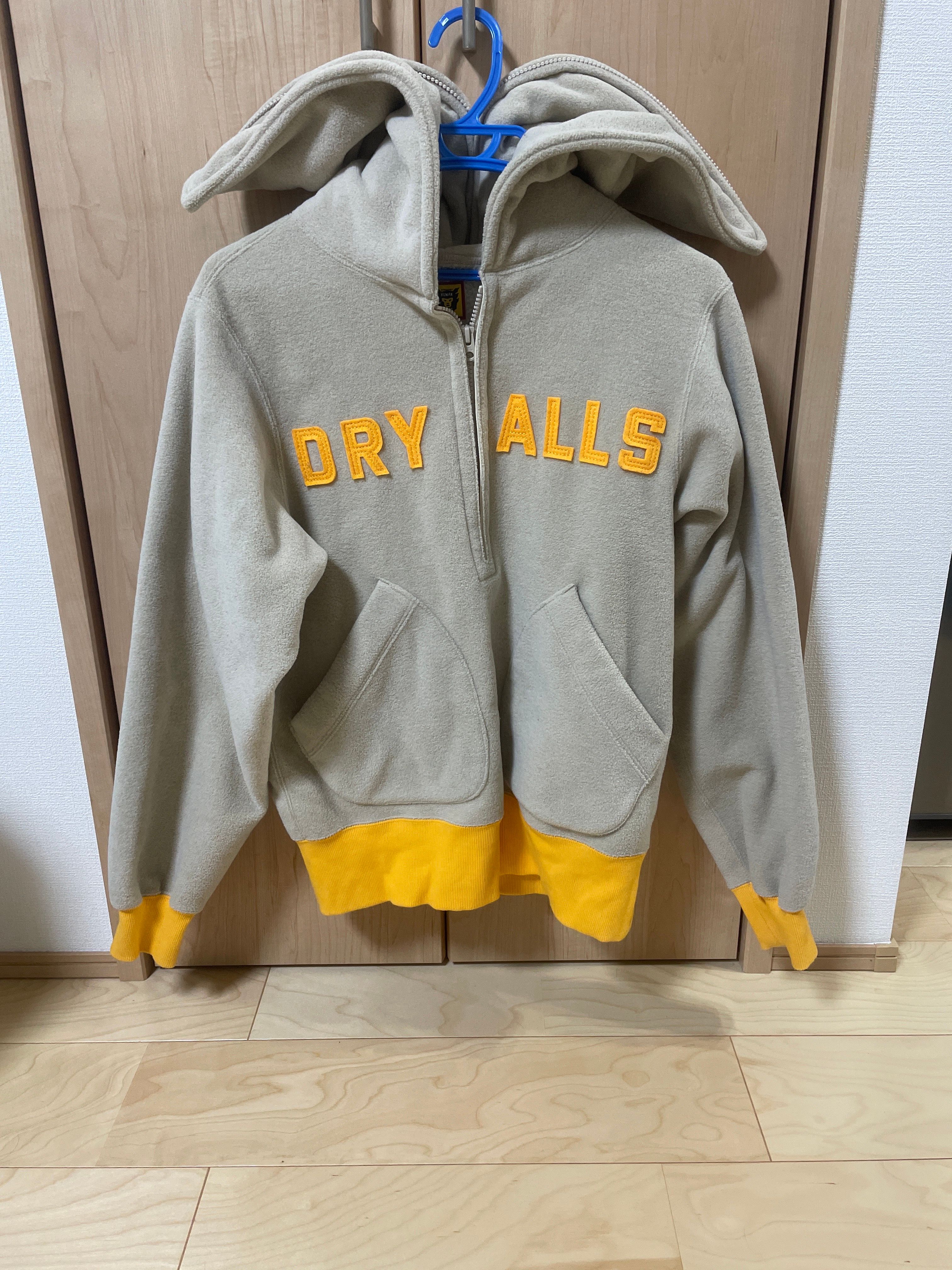 HUMAN MADE FLEECE HALF-ZIP HOODIE "Beige"