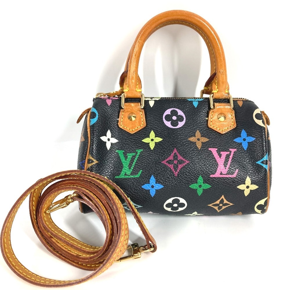 ルイヴィトン LOUIS VUITTON ミニスピーディ M92644 モノグラムマルチカラー ショルダーバッグ 斜め掛け カバン ポシェット ハンドバッグ モノグラムマルチカラーキャンバス ノワール ブラック