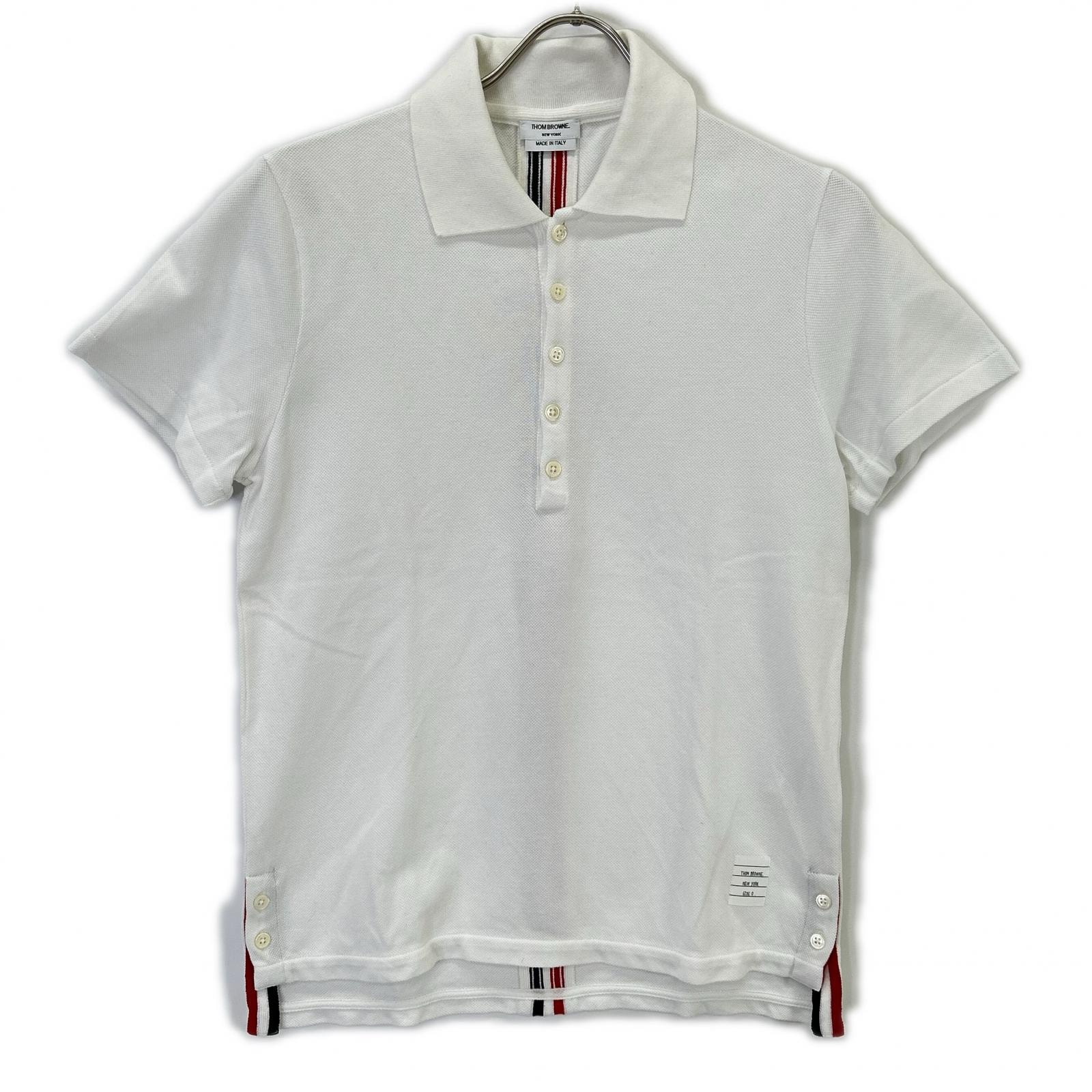トムブラウン MJP042A バックトリコ カノコポロシャツ ホワイト O