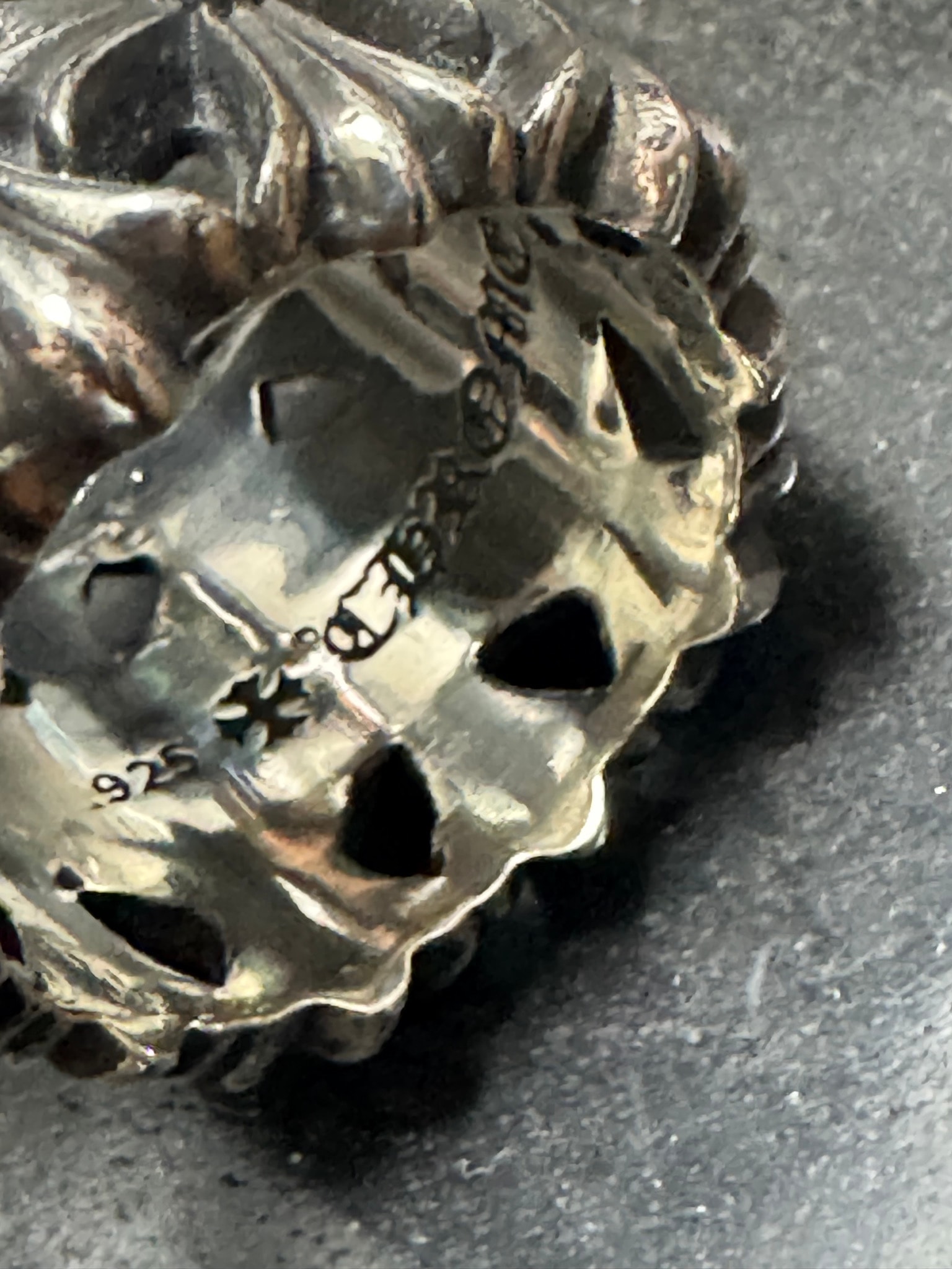Chrome Hearts Cemetery Cross RIng "Silver"