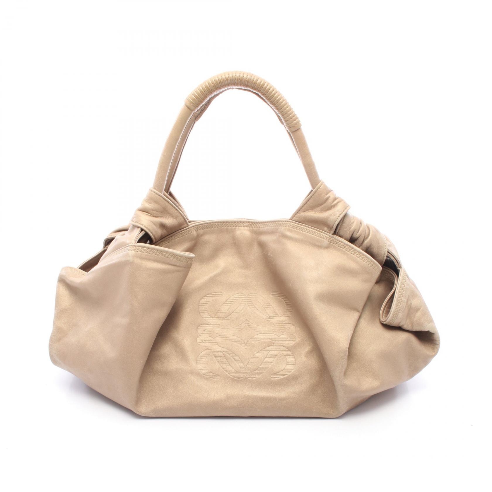 ロエベ LOEWE ナッパアイレ ハンドバッグ バッグ レザー レディース ゴールド系 【中古】