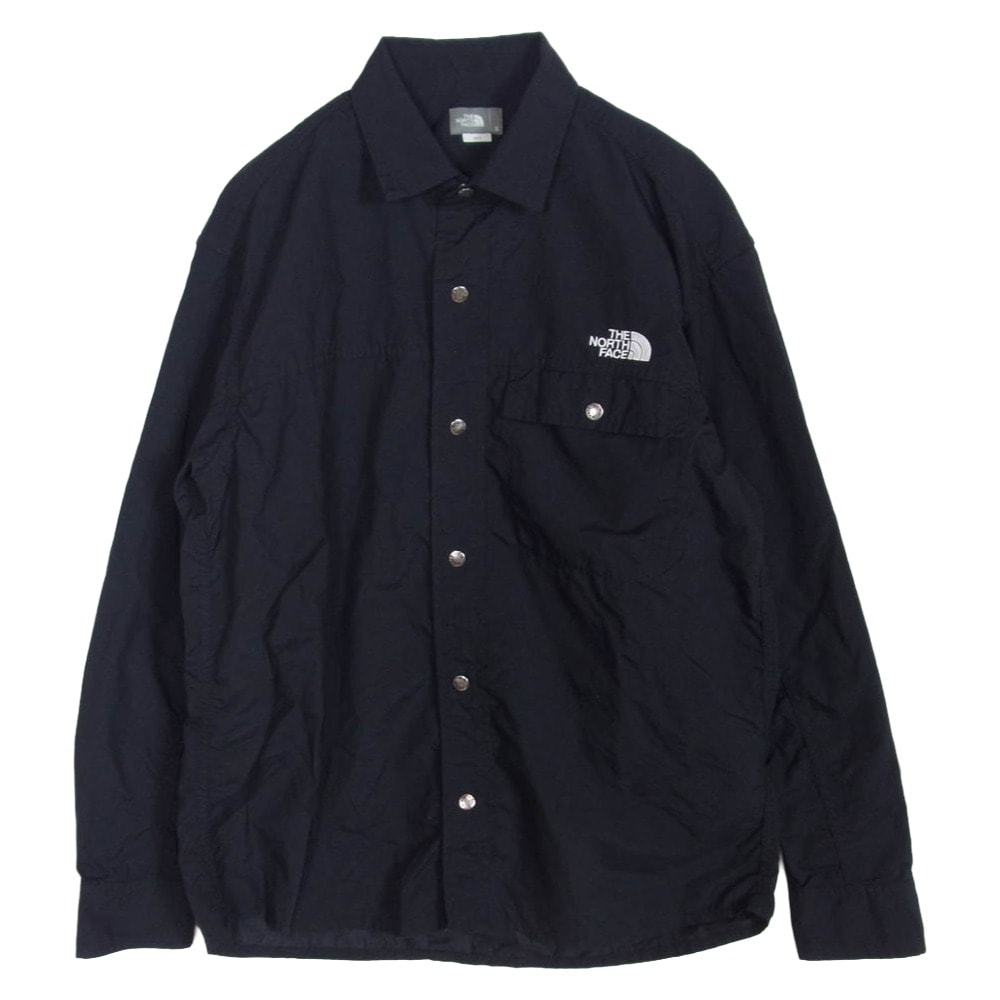 THE NORTH FACE ノースフェイス 長袖シャツ NR11961 L/S NUPTSE SHIRT ロングスリーブ ヌプシ 長袖 シャツ ブラック系 S【中古】