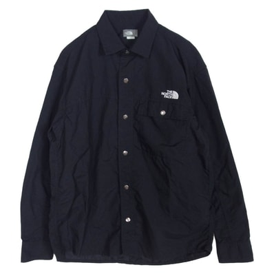 THE NORTH FACE ノースフェイス 長袖シャツ NR11961 L/S NUPTSE SHIRT ロングスリーブ ヌプシ 長袖 シャツ ブラック系 S【中古】