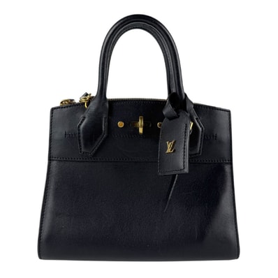 ルイ ヴィトン LOUIS VUITTON ハンドバッグ ショルダーバッグ シティ スティーマーMINI レザー ノワール レディース M55639【中古】 z7736