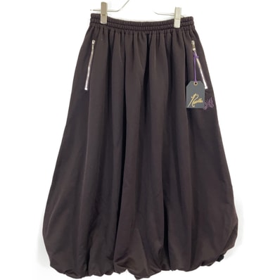 ニードルズ 25SS RW330 ダークパープル ポリエステル パピヨン刺繍 バルーントラックスカート/Balloon Track Skirt 1