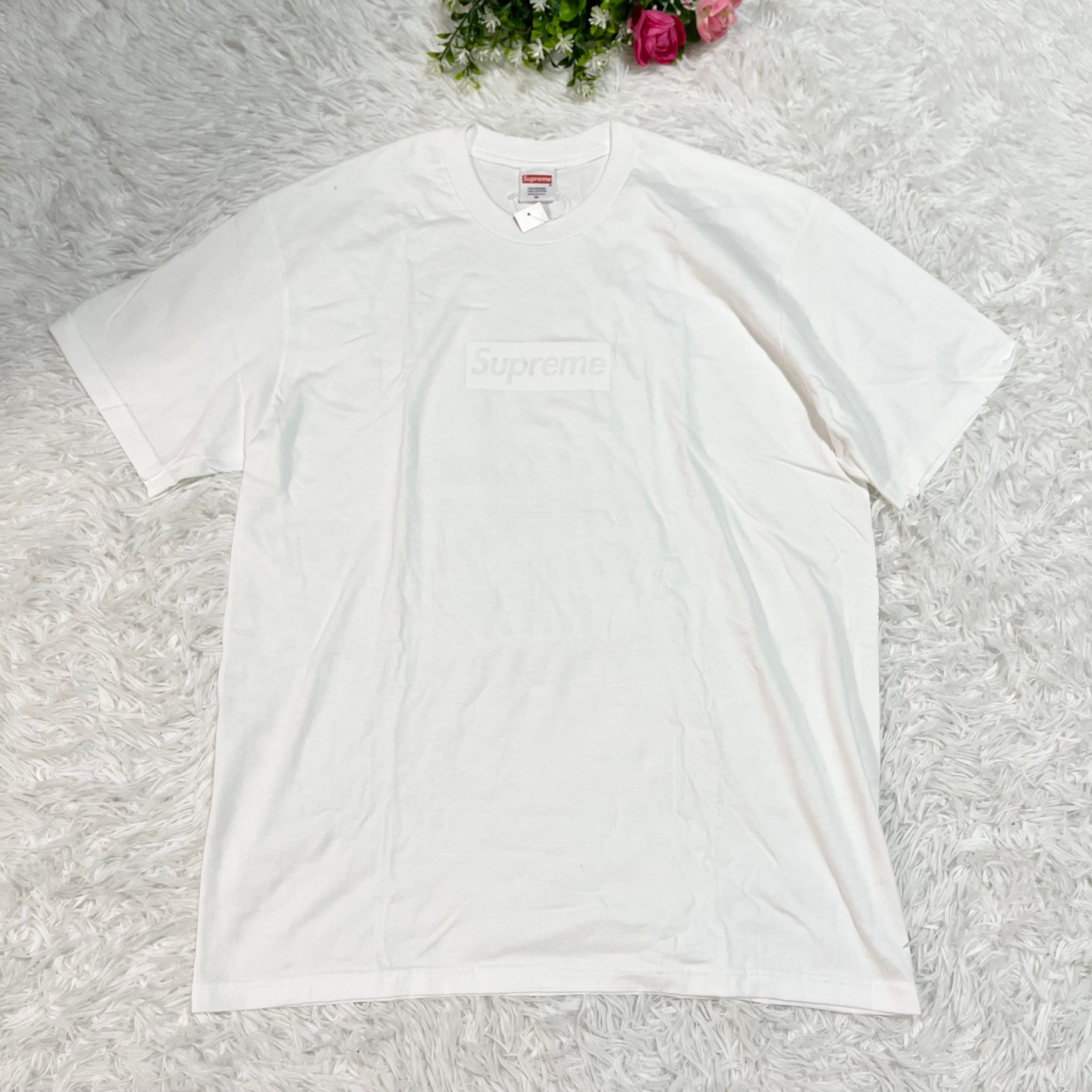 Supreme Tonal Box Logo Tee "White"