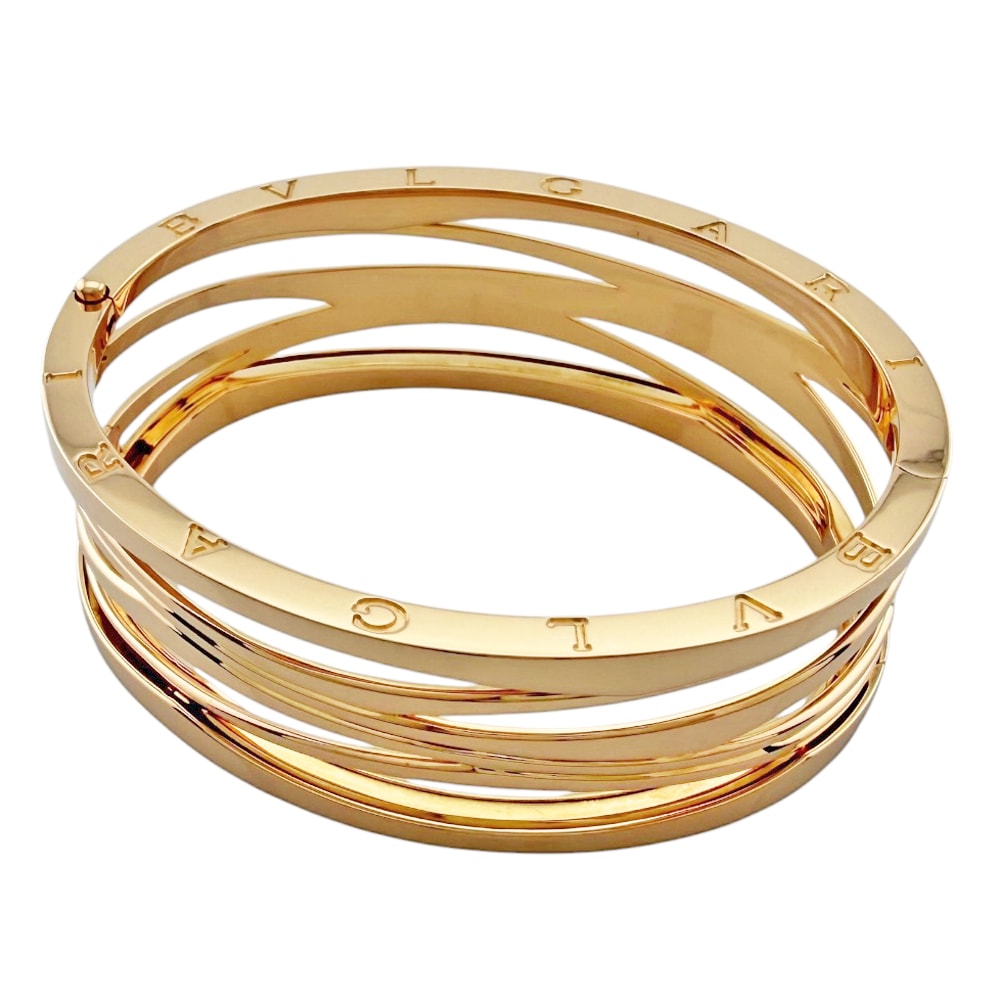 ブルガリ ビーゼロワン デザインレジェンド バングル 18金 K18ピンクゴールド レディース BVLGARI  中古