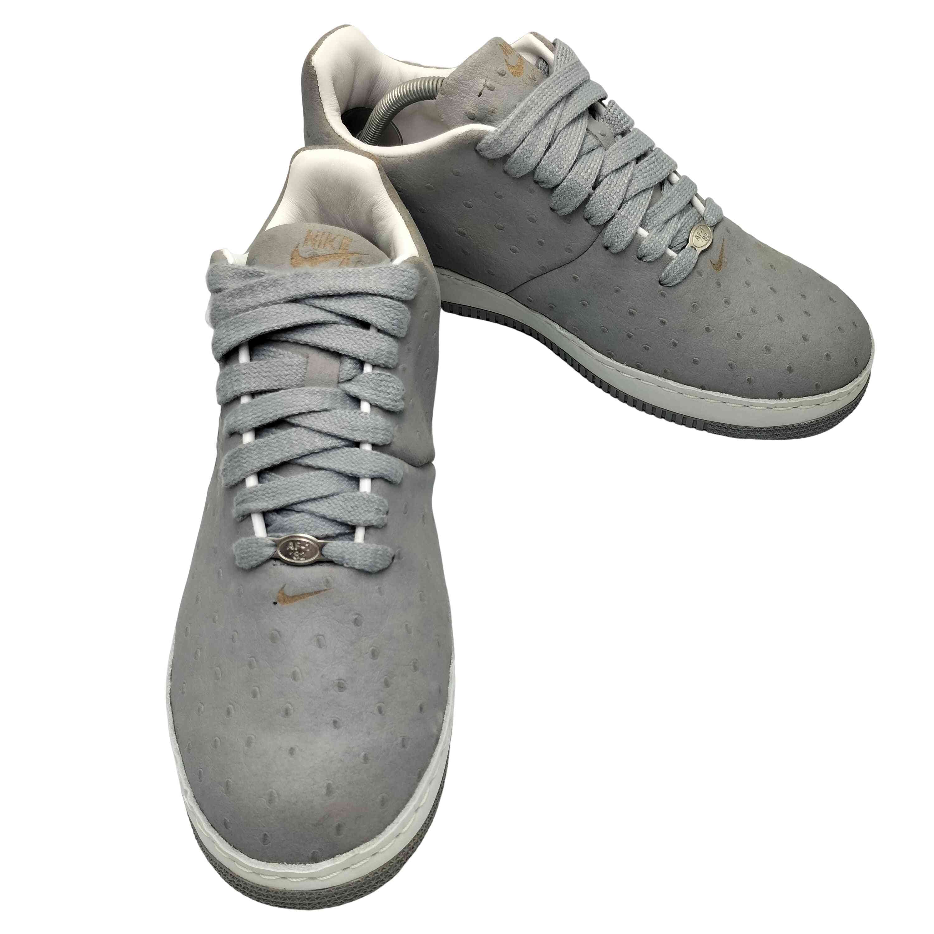 傷や汚れあり】Air Force 1 Low Supreme Seamless Ostrich Stealth