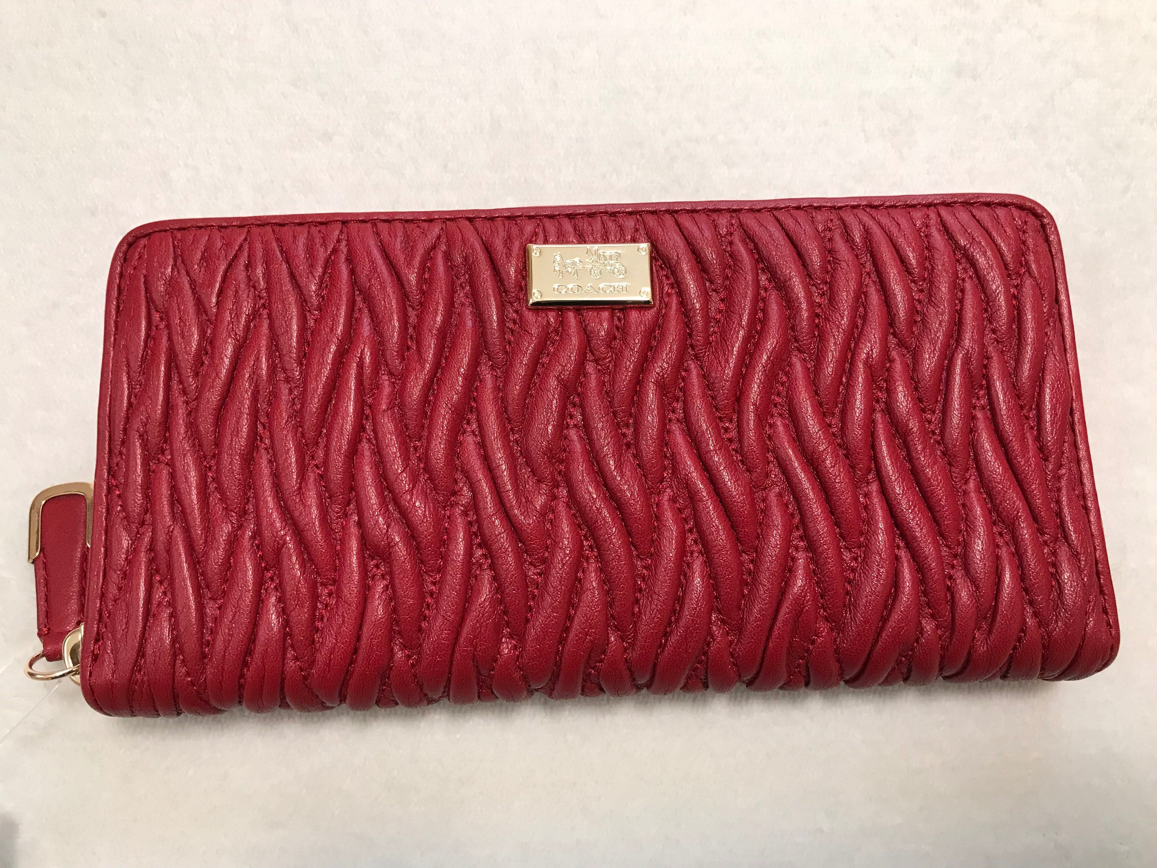 COACH ラウンド 長財布 マディソンレザー コーチ