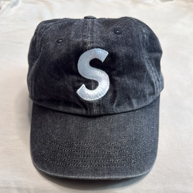 Supreme Kevlar Denim S Logo 6-Panel "Black"