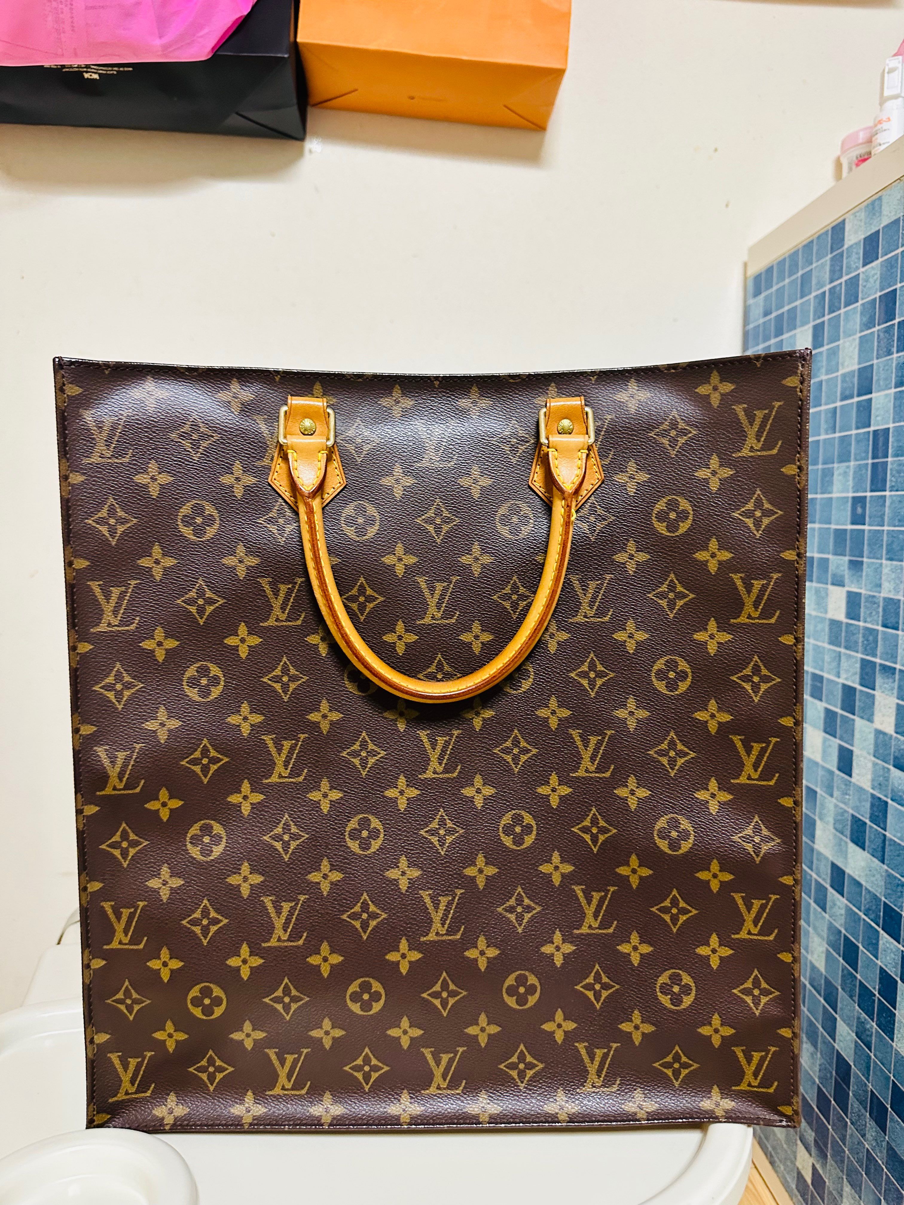 Louis Vuitton Sacplat Tote Monogram "Brown"