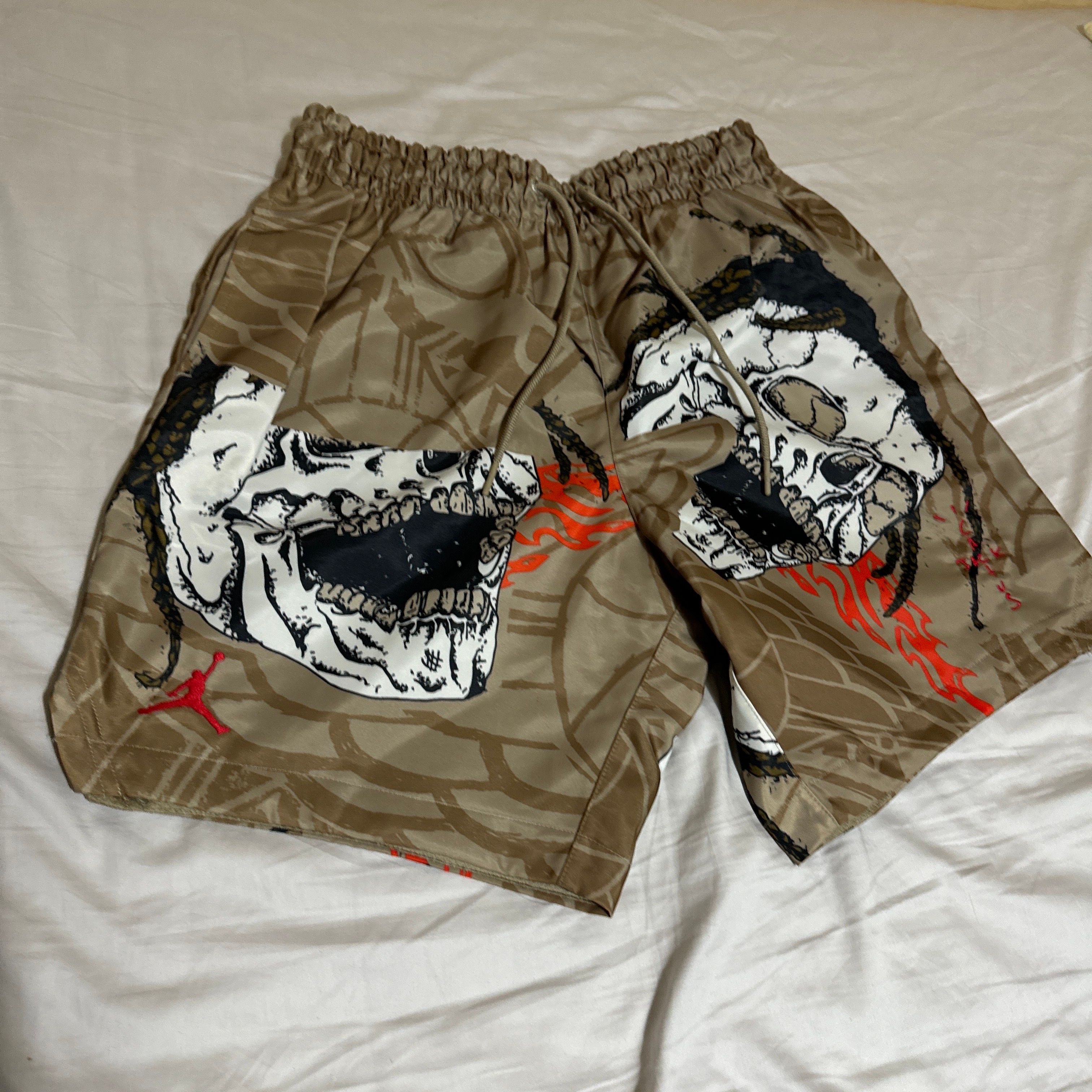 Air Jordan x Travis Cactus Jack Pool Short "Khaki Desert"