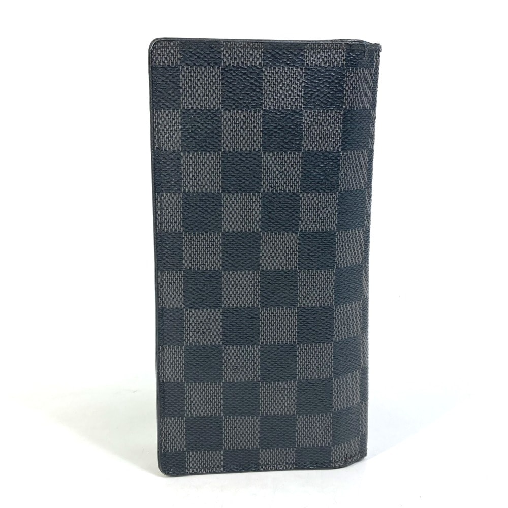 ルイヴィトン LOUIS VUITTON ポルトフォイユブラザ N62655  ダミエグラフィット 旧型 2つ折り 長財布 ダミエグラフィットキャンバス ブラック