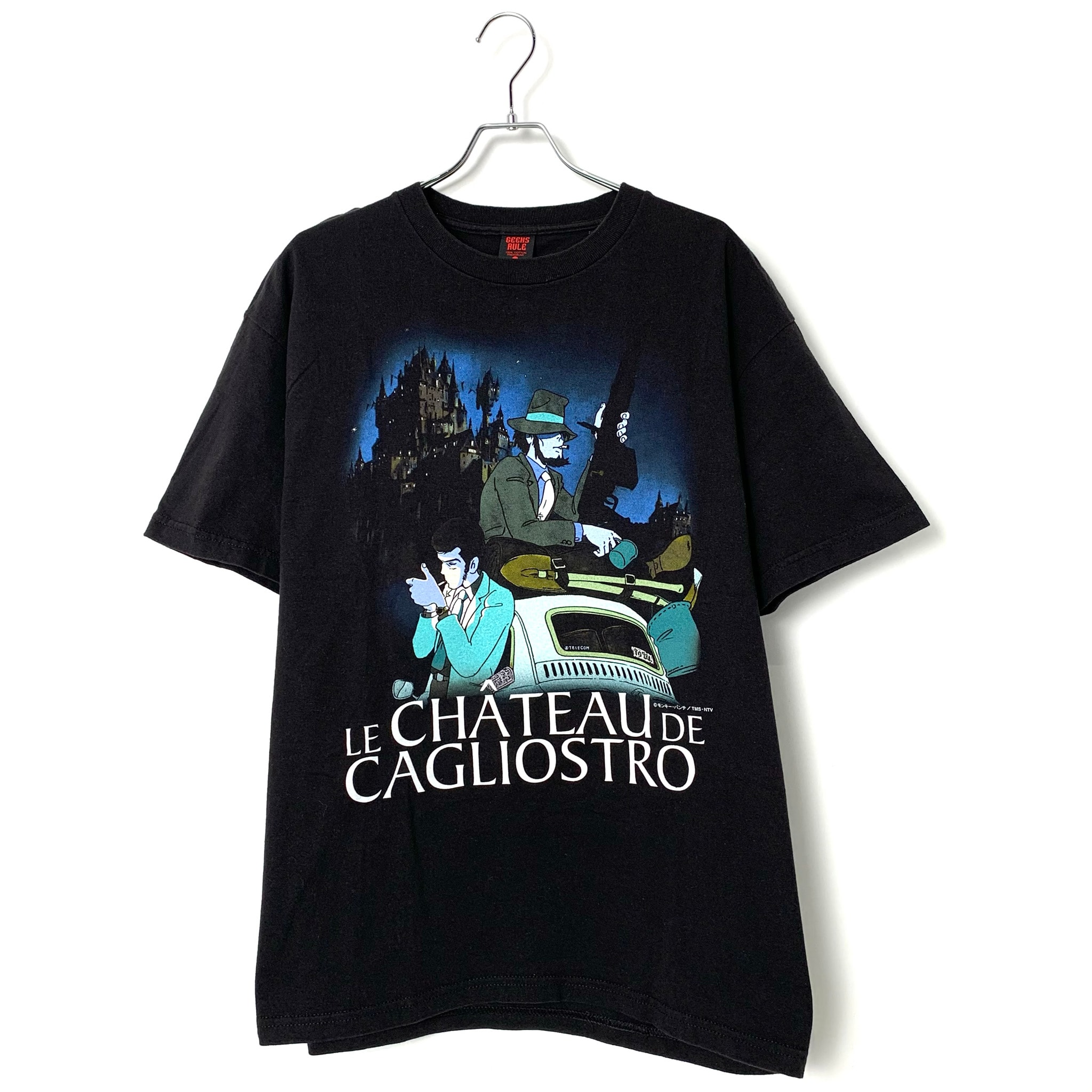 Geeks Rule x Lupin the Third The Castle of Cagliostro Silkscreen Printing T Shirt vol.03 "Black"