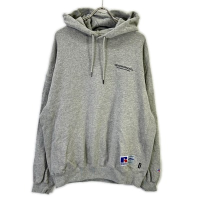 ネイバーフッド 【×RUSSELL】231XRRUN-CSM02 23SS グレー SWEATPARKA LS スウェットパーカ XL