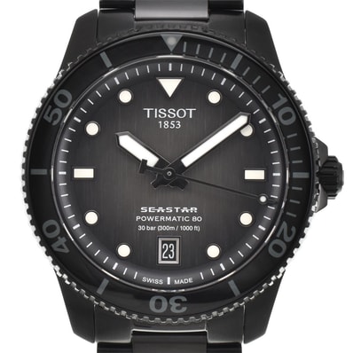 値下 ティソ TISSOT T120.807.33.051.00 シースター1000 デイト 自動巻き メンズ 美品 箱・保証書付き □#144846