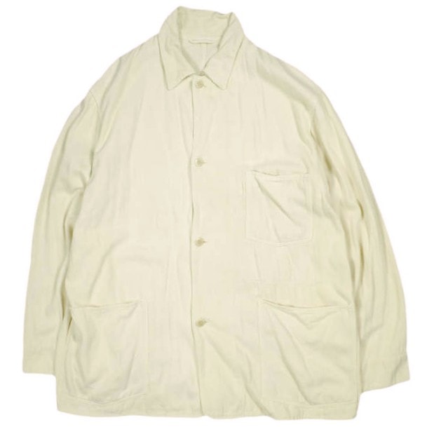 COMOLI コモリ 24SS 日本製 シルクネップ1938ジャケット Z01-01025 3 ECRU カバーオール アウター g26389