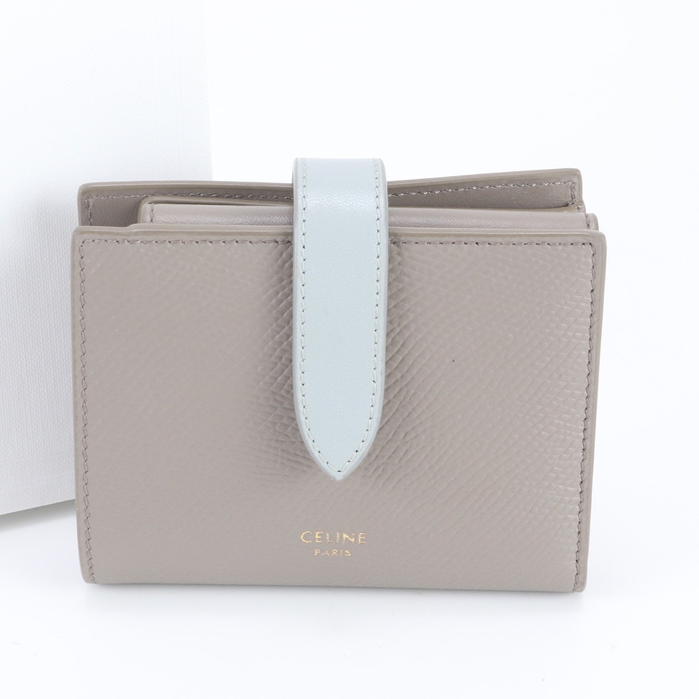 ■極美品 セリーヌ スモール ストラップ ウォレット二つ折り 財布