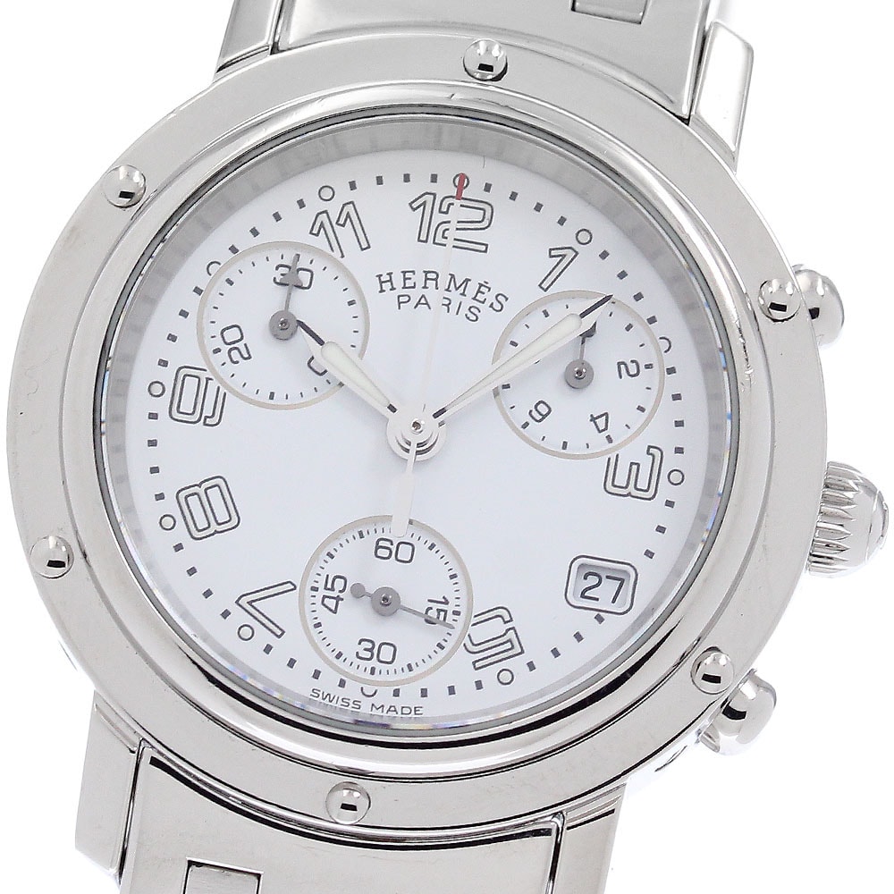 ☆良品 エルメス クリッパークロノ CL1.310 レディース 【中古】