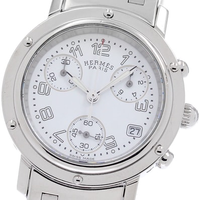 ☆良品 エルメス クリッパークロノ CL1.310 レディース 【中古】