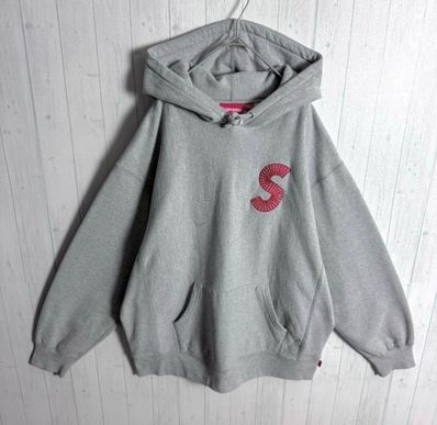 Supreme S Logo Hooded Sweatshirt "Heather Grey" (20FW)