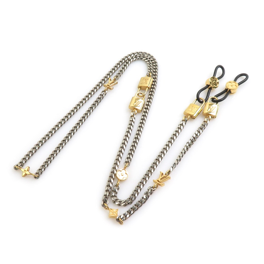 ルイ ヴィトン LOUIS VUITTON  アイウェアチェーン グラスチェーン メタル シルバー/ゴールド ユニセックス【中古】 h32491a