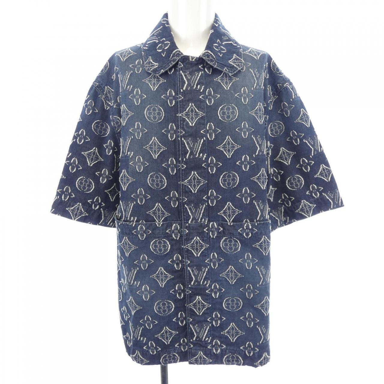 ルイヴィトン LOUIS VUITTON モノグラムショートスリーブシャンブレーシャツ HPS73WARS S/Sシャツ